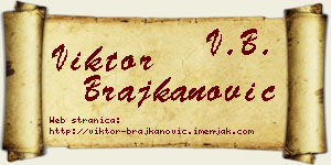 Viktor Brajkanović vizit kartica